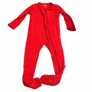 Kyte 6-12 mo red bamboo pajamas